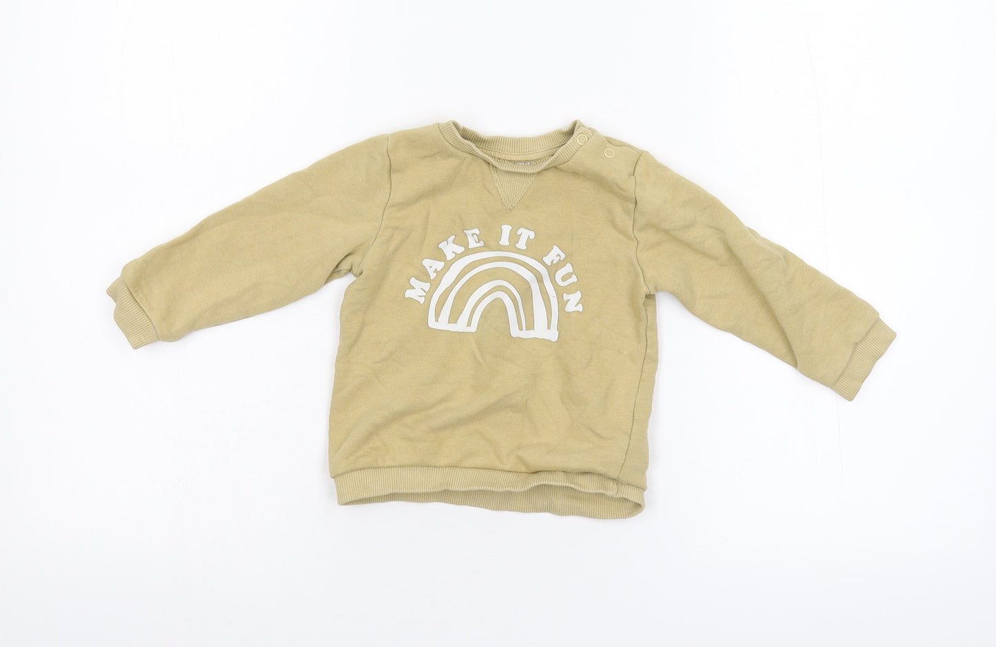 F&F Girls Beige   Basic  Size 9-12 Months