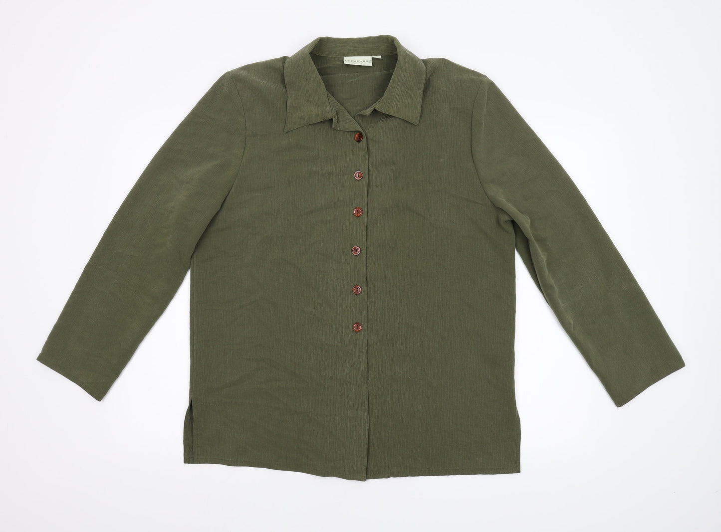 Holmewood Womens Green   Basic Blouse Size 14