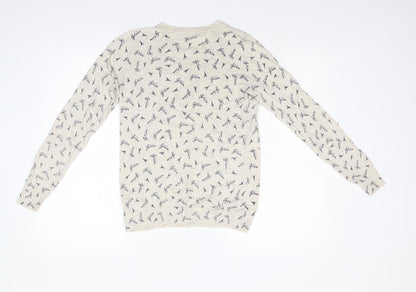 Marks & Spencer Womens Beige  Knit Pullover Jumper Size 12