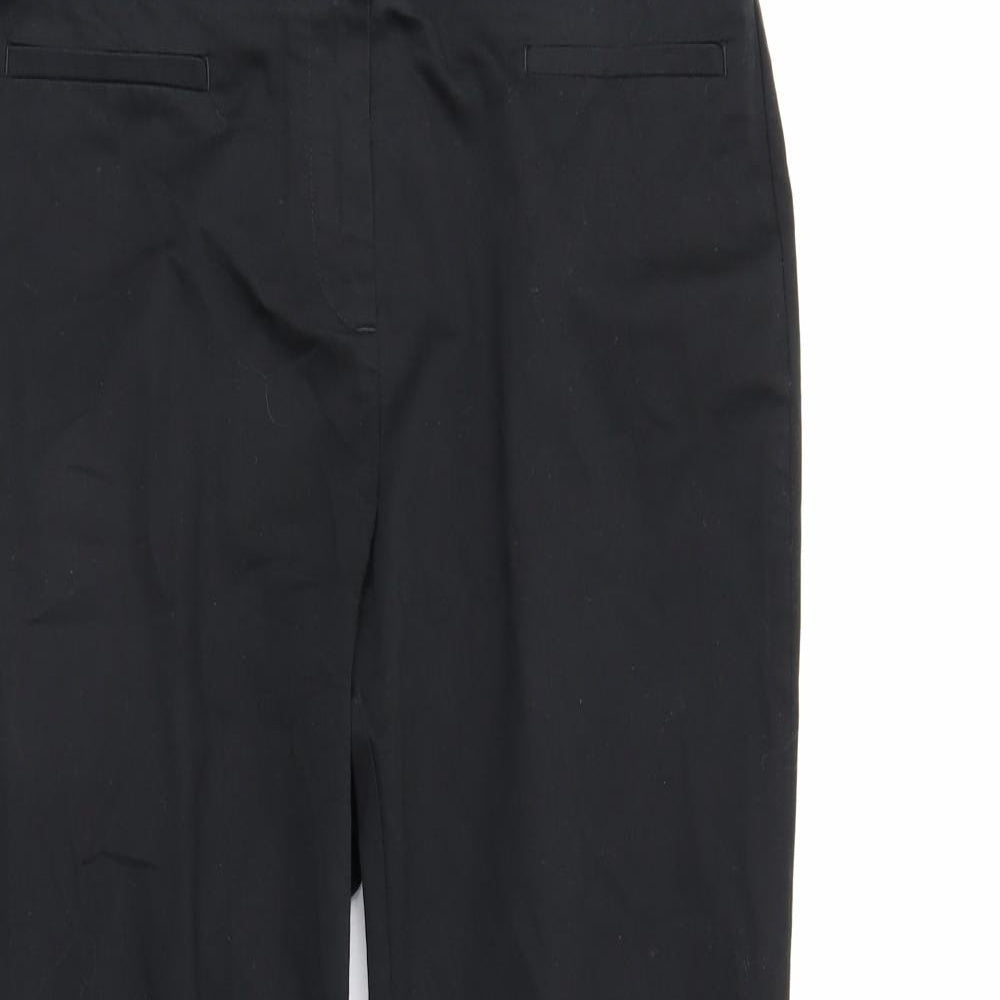 Preworn Womens Black   Trousers  Size 12 L26 in