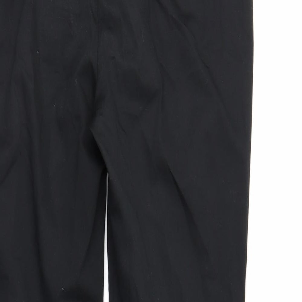 Preworn Womens Black   Trousers  Size 12 L26 in