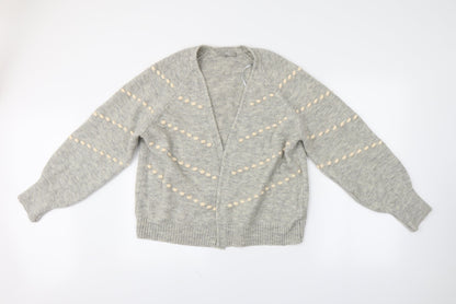 Preloved NEXT Womens Grey   Cardigan Jumper Size M - Front