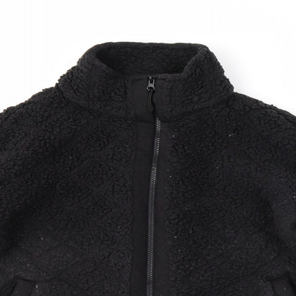 Next Womens Black   Full Zip Jumper Size M