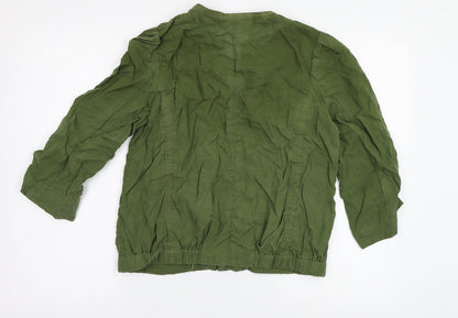 H&M Womens Green   Jacket  Size 6  - studded detail