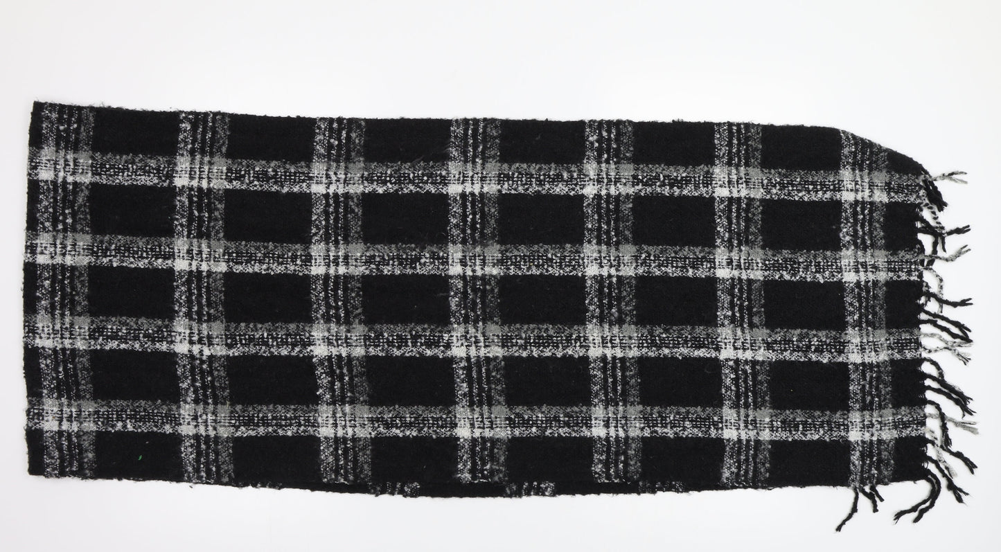 Preworn Womens Black Check   Shawl/Wrap