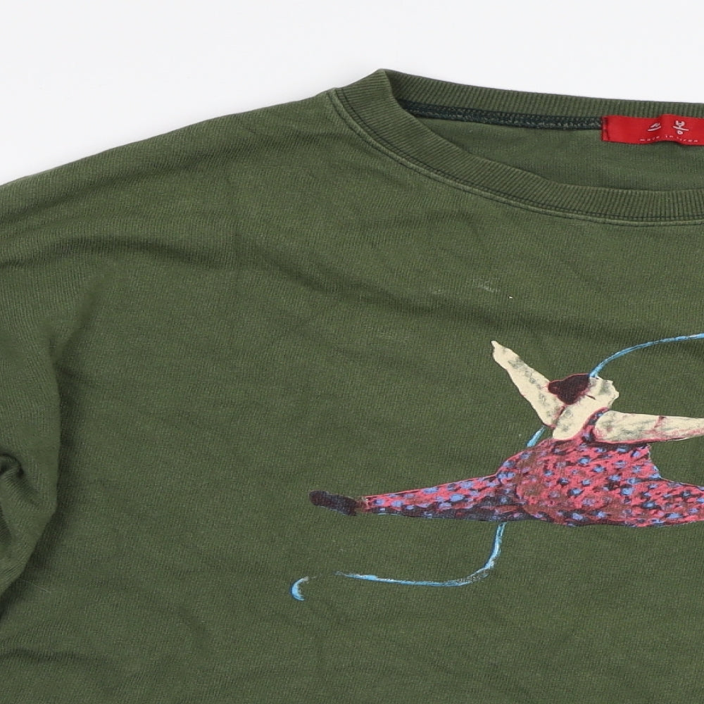 Preworn Womens Green   Pullover Sweatshirt Size 8