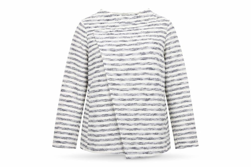 George Womens White Striped  Jacket  Size 16