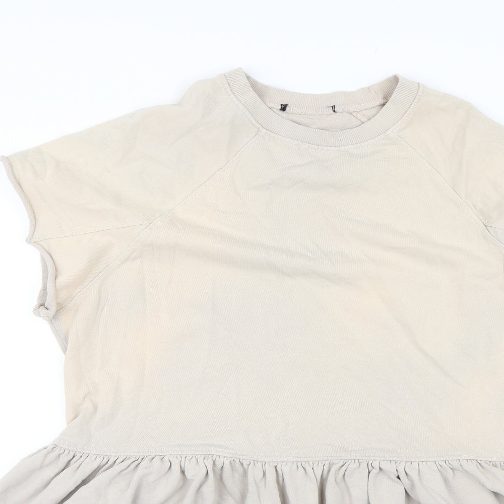 Preworn Womens Beige   Jumper Dress  Size 14