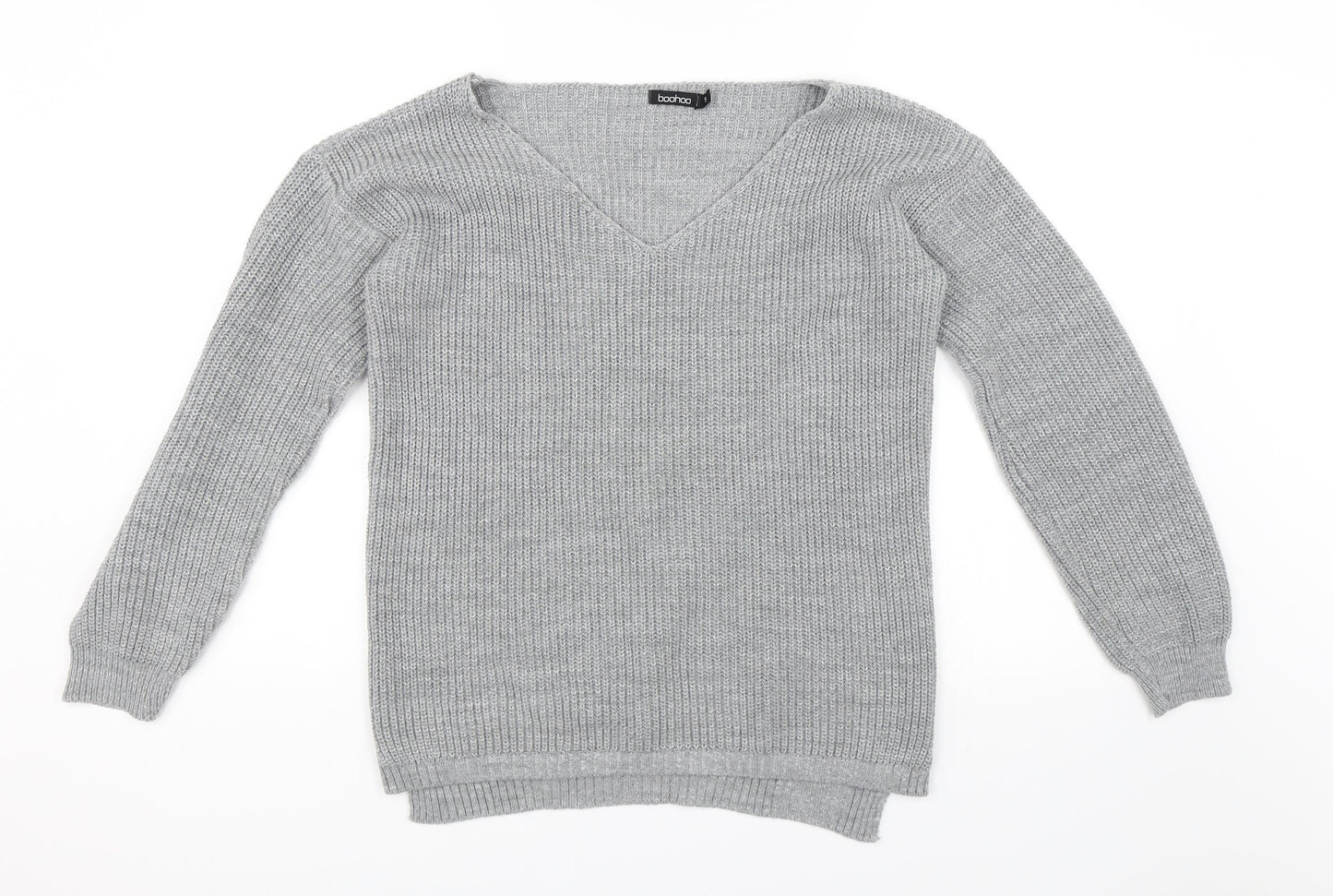 Boohoo Womens Grey   Pullover Jumper Size S