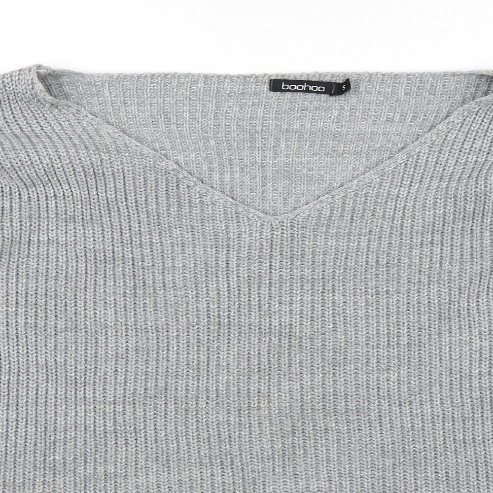 Boohoo Womens Grey   Pullover Jumper Size S