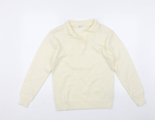 Damart Womens White   Pullover Jumper Size 10