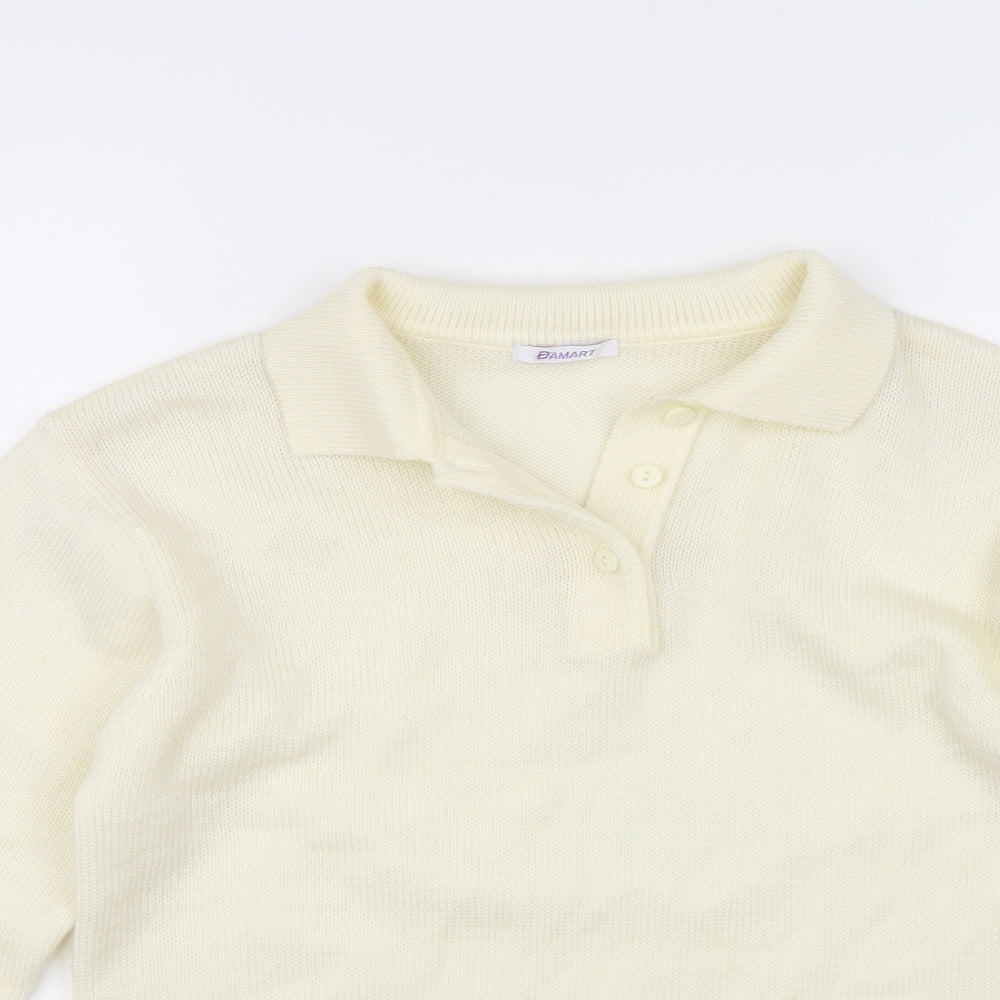 Damart Womens White   Pullover Jumper Size 10