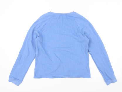 Next Girls Blue   Pullover Jumper Size 12 Years  - Cheetah