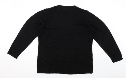 Derek Heart Womens Black   Pullover Jumper Size XL