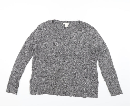 H&M Womens Grey   Pullover Jumper Size L