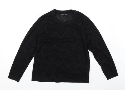 Additional front view of Atmosphere women’s black jumper, size UK 12