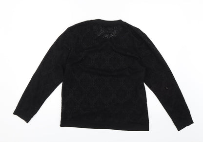 Back view of Atmosphere women’s black jumper, size UK 12