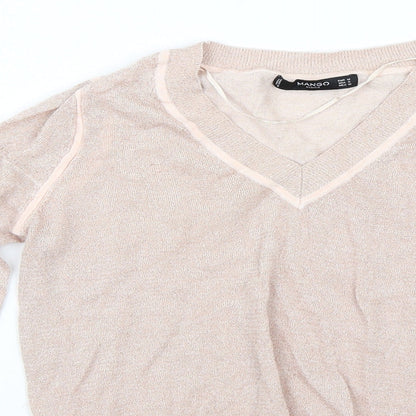 Mango Womens Pink   Basic T-Shirt Size M