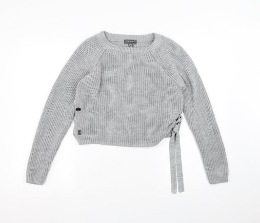 Primark Womens Grey  Knit Pullover Jumper Size S