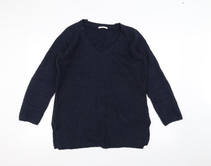 Tu Womens Blue  Knit Pullover Jumper Size 10