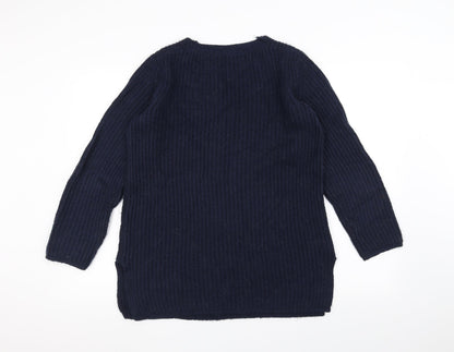 Tu Womens Blue  Knit Pullover Jumper Size 10