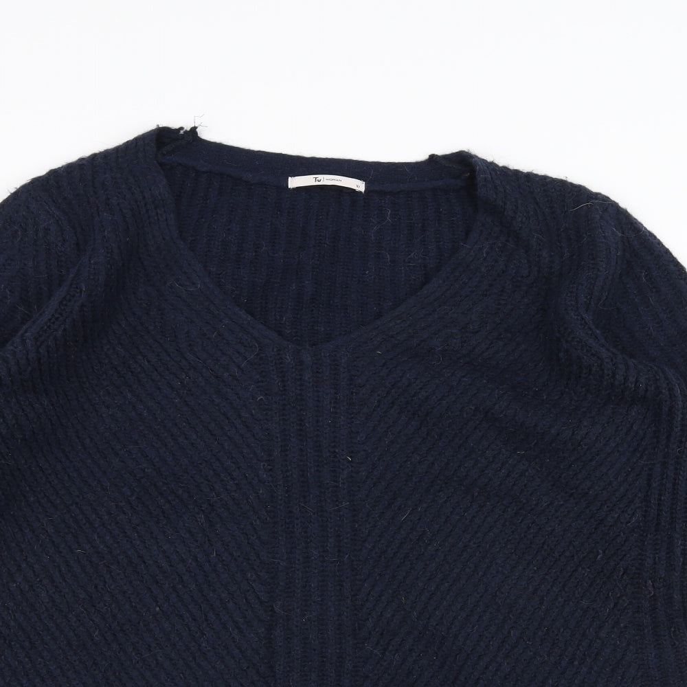 TU Womens Blue  Knit Pullover Jumper Size 10