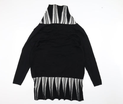 Back view of Oscar B women’s black cardigan jumper, size L