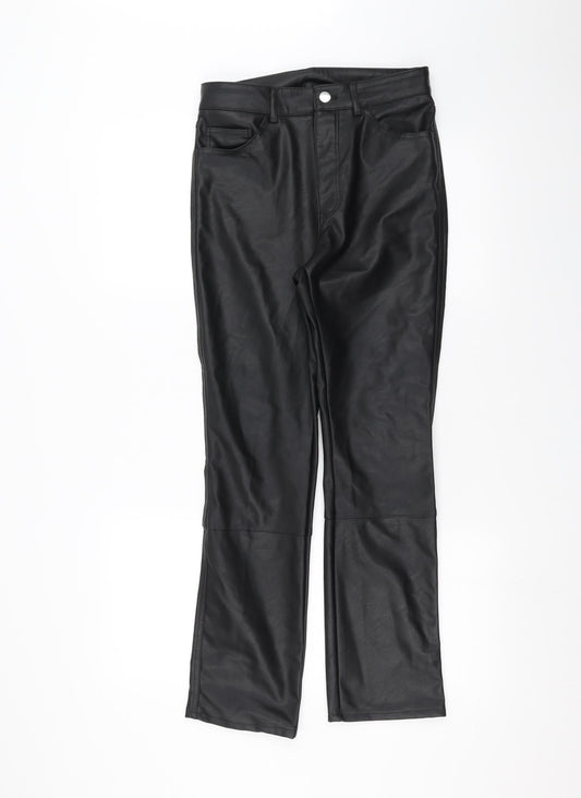 H&M Womens Black   Trousers  Size 8 L27 in