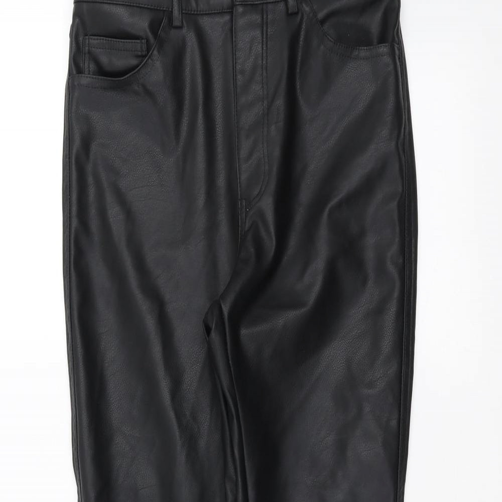 H&M Womens Black   Trousers  Size 8 L27 in