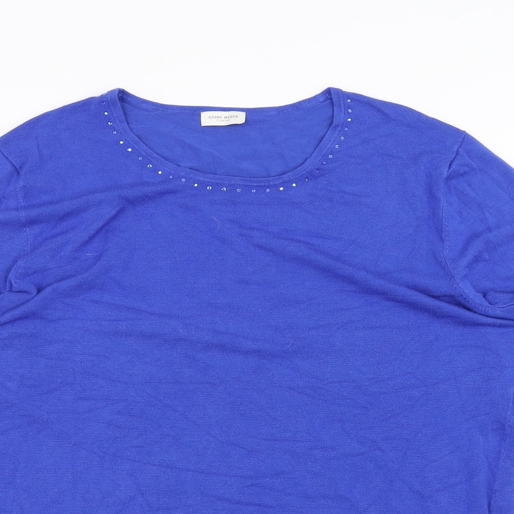 Gerry Weber Womens Blue   Basic T-Shirt Size 16