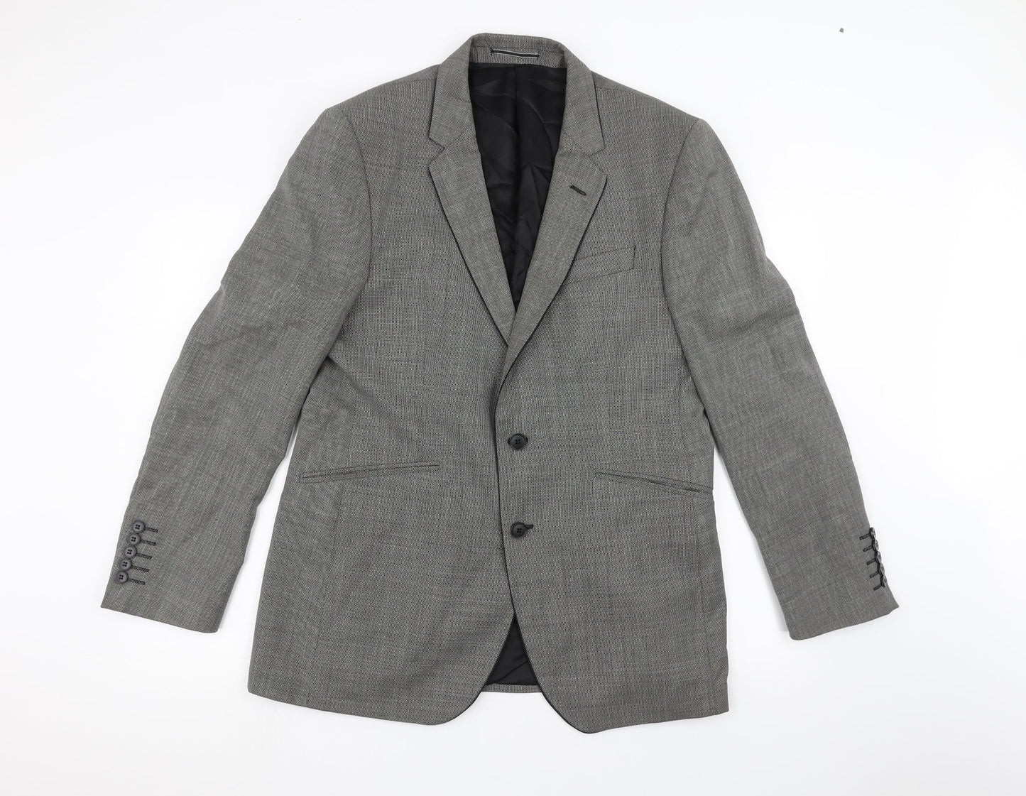 Impressions Mens Grey   Jacket Suit Jacket Size 40