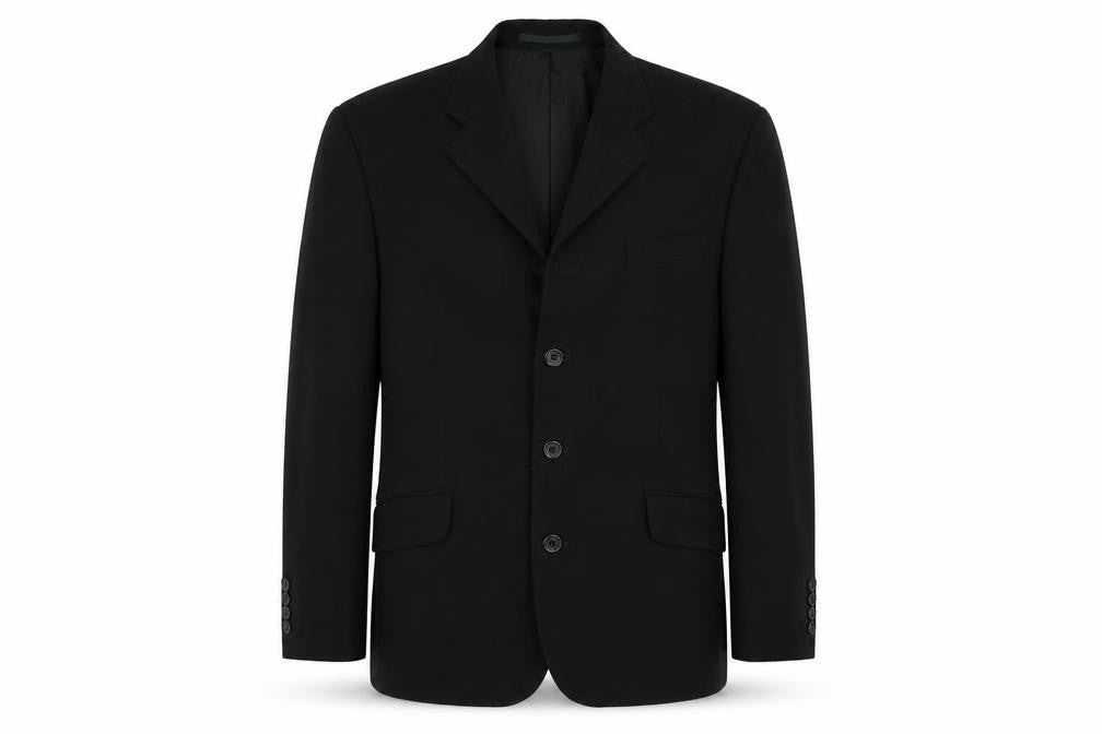 REMUS Mens Black   Jacket Suit Jacket Size 40