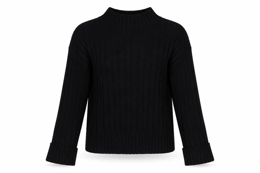 Preworn Womens Black   Pullover Jumper Size S