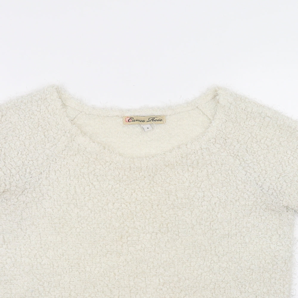 Cameo rose Womens White   Pullover Jumper Size 8
