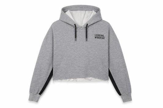 Bershka Womens Grey   Pullover Hoodie Size S  - cropped