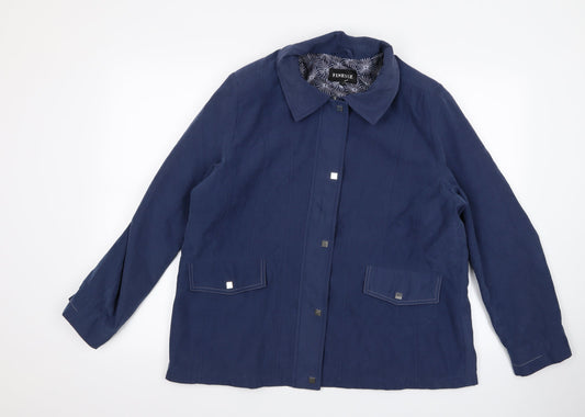 Finesse Womens Blue   Jacket  Size 16