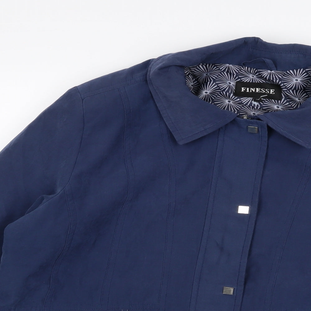 Finesse Womens Blue   Jacket  Size 16