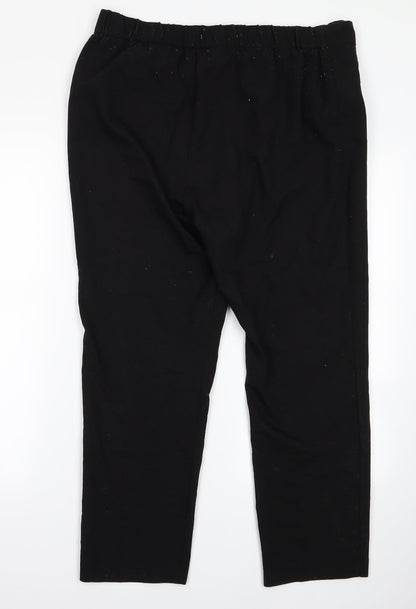 Bonmarché bonmrache Womens Black Trousers Size 16 L23 in