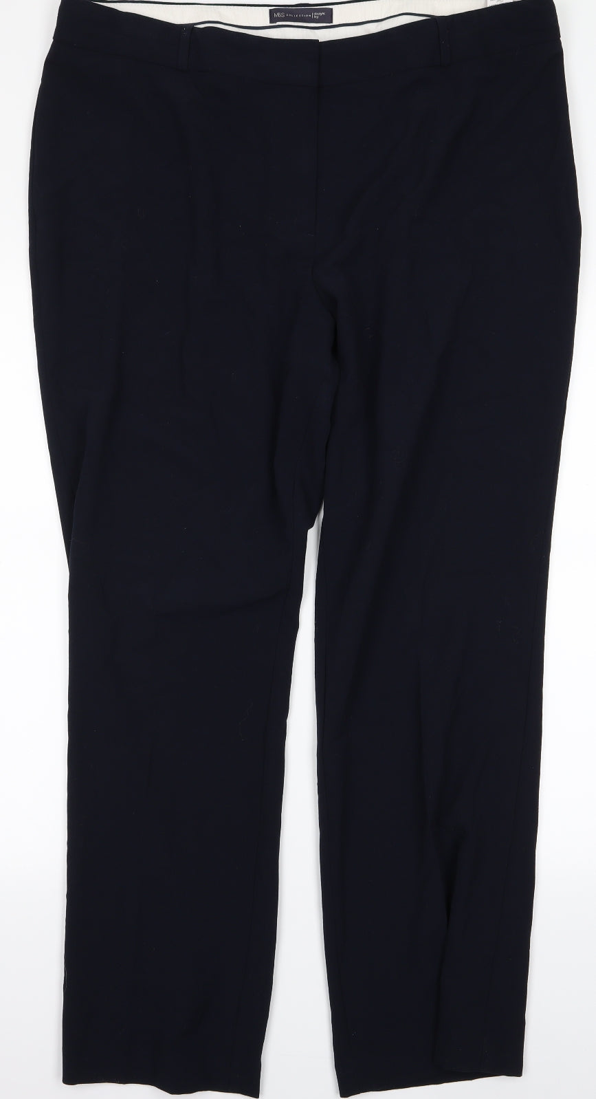 m&s Womens Blue   Trousers  Size 18 L24 in