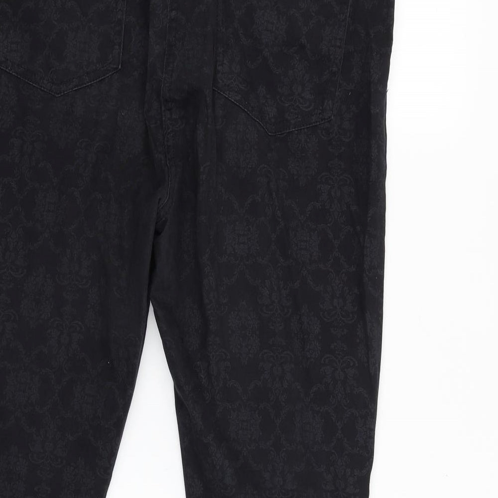 Preworn Womens Black   Trousers  Size 16 L24 in