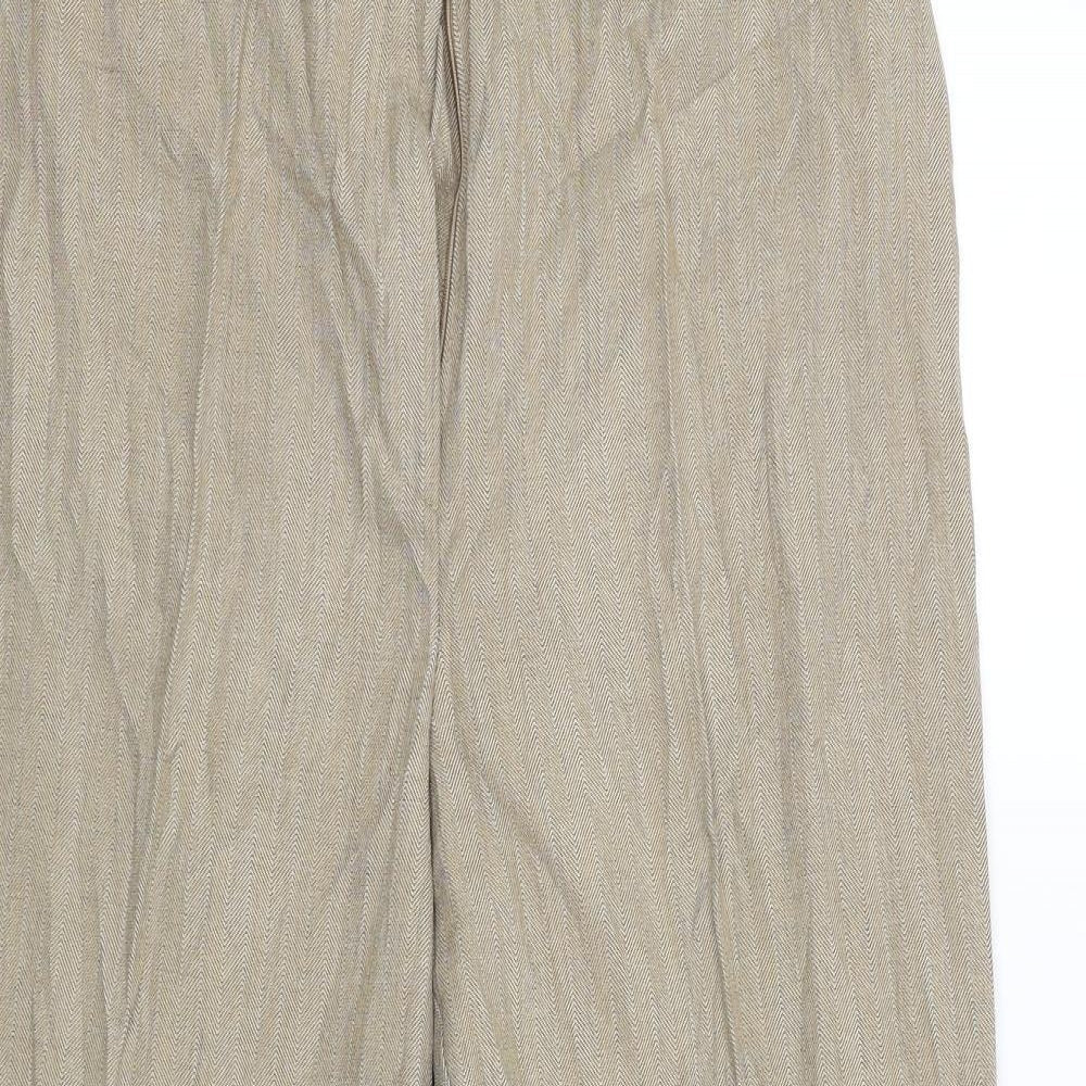 Ellie Louise Womens Beige   Chino Trousers Size 16 L25 in