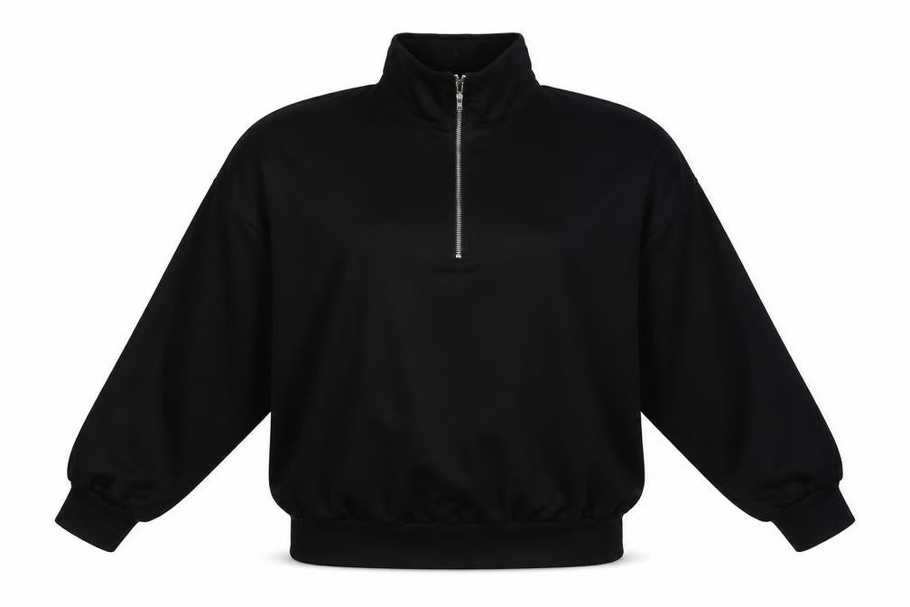 CBR Womens Black   Henley Jumper Size L