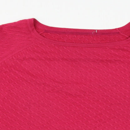 Marks & Spencer Womens Pink   Pullover Jumper Size 14