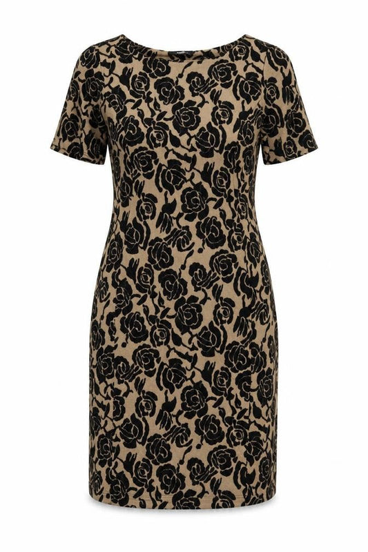 Wallis Womens Brown Floral  A-Line  Size 12