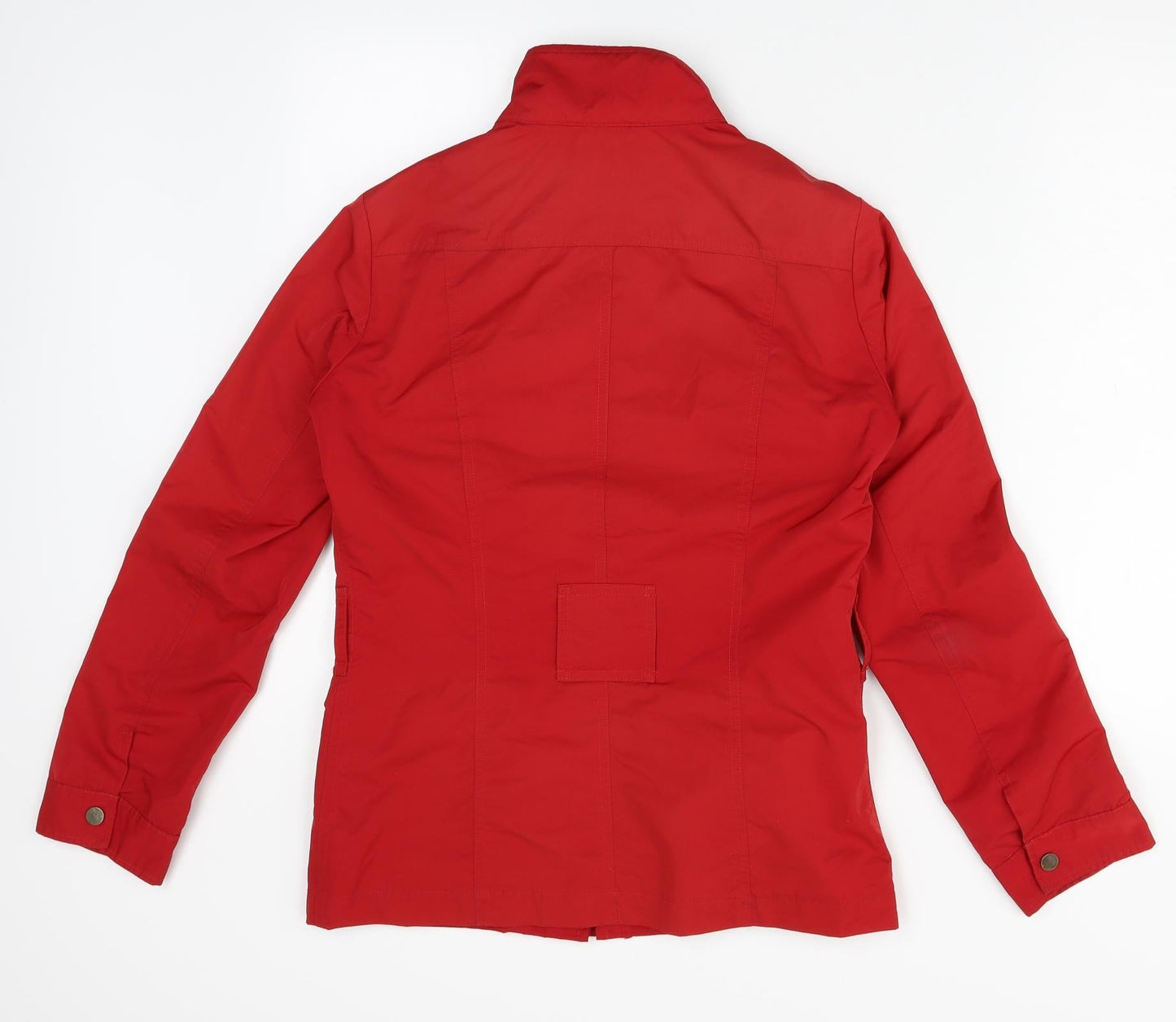 M&S Womens Red   Overcoat Coat Size 8