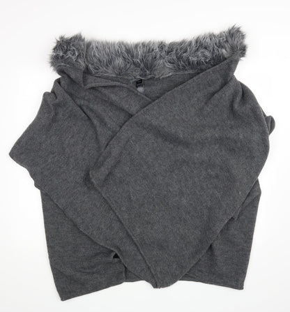 Marks & Spencer Womens Grey   Wrap Jumper One Size