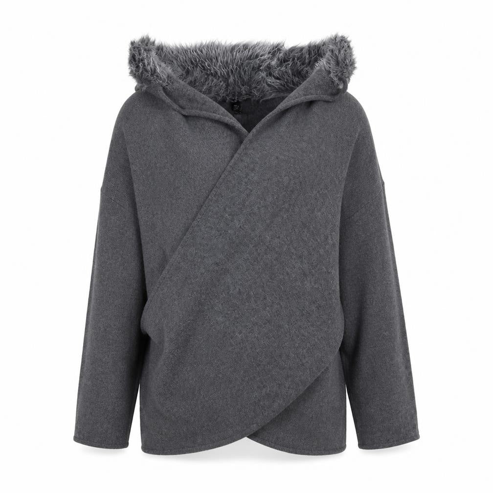 Marks & Spencer Womens Grey   Wrap Jumper One Size