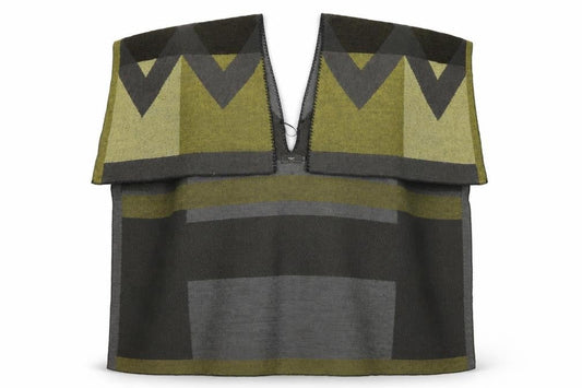 Next Womens Green Geometric  Wrap Jumper One Size