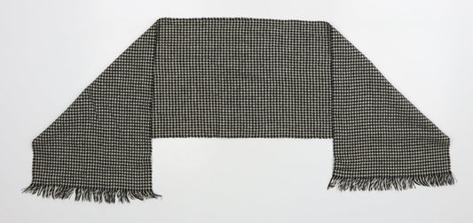 Preworn Unisex Black Geometric   Scarf