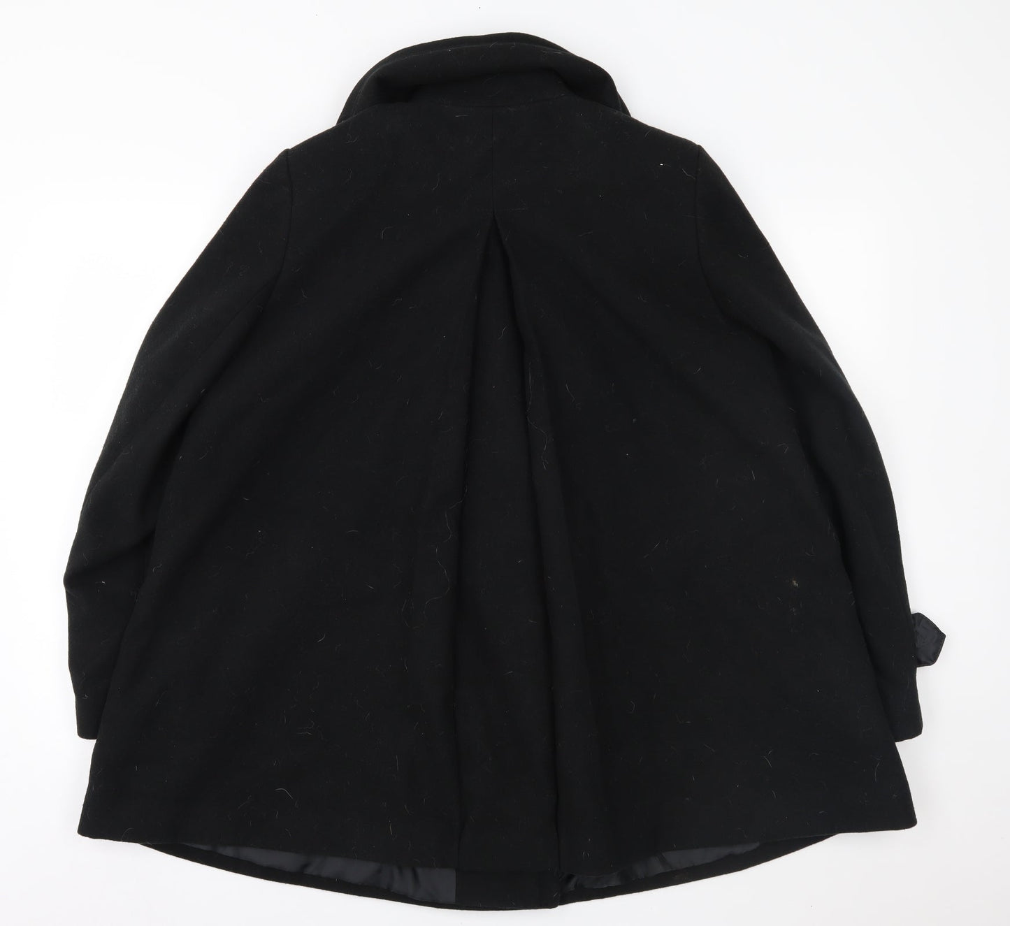 Papaya Womens Black   Overcoat Coat Size 14